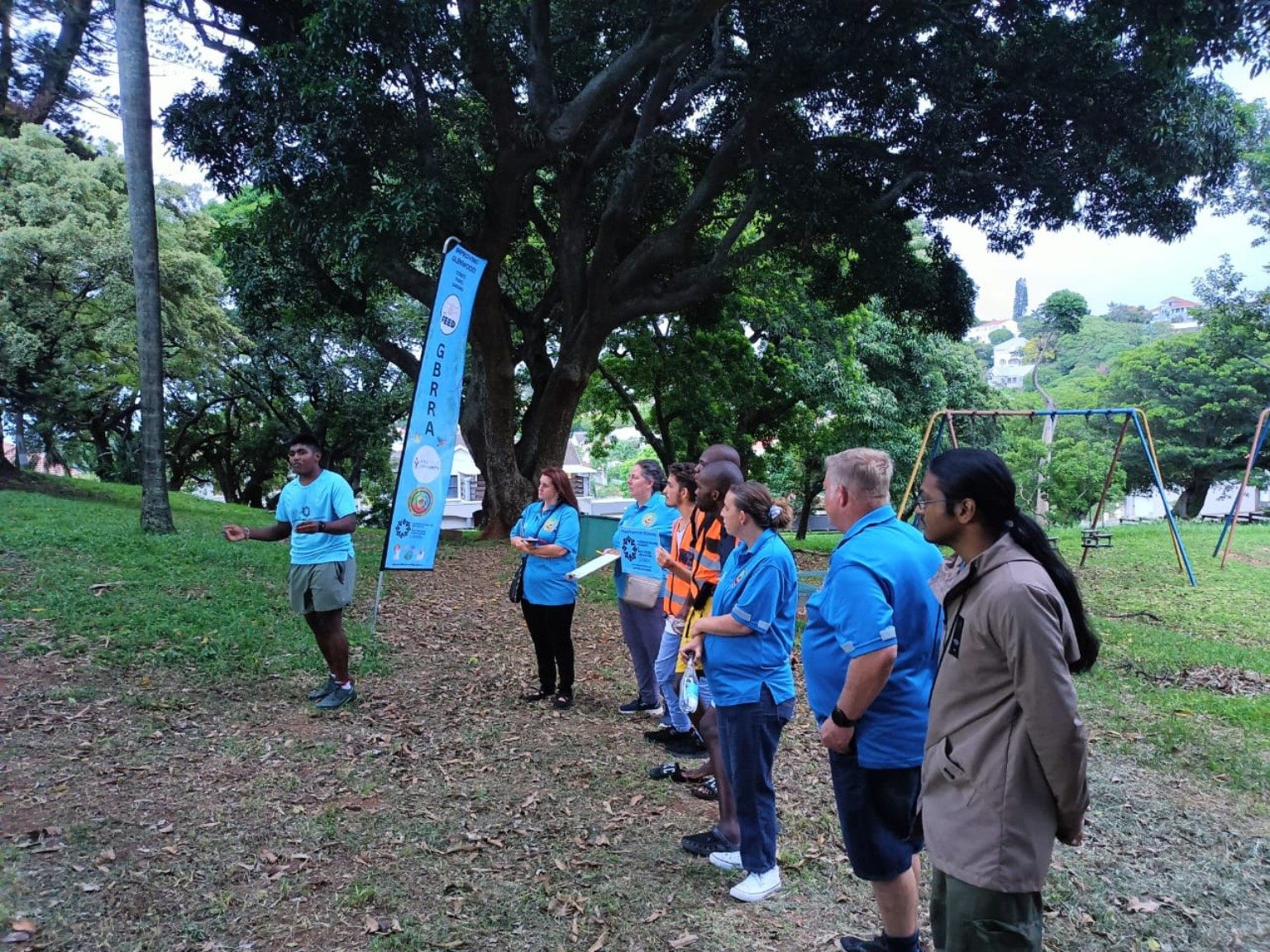 GBRRA community team in a Glenwood park
